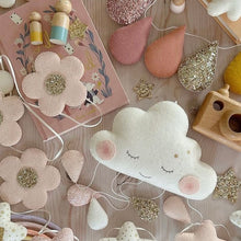 Load image into Gallery viewer, Bespoke Sleepy Cloud with Custom Drop Colours. Made to order.