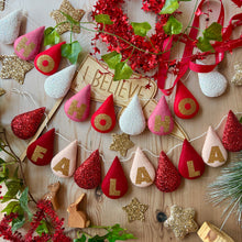 Load image into Gallery viewer, Personalised Droplet Garland with Lettering