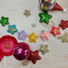 Load image into Gallery viewer, Star Garland- Made in your choice of colours and lettering