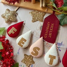 Load image into Gallery viewer, Custom Name/Word Garland with a Star to each end.