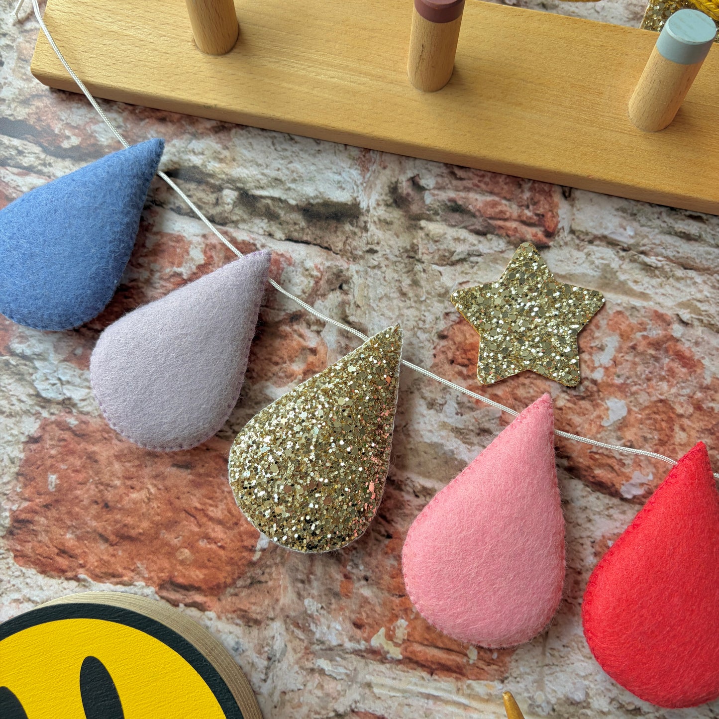 Sample Sale- Happy Colours Droplet Garland