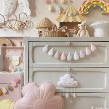 Load image into Gallery viewer, Bespoke Sleepy Cloud with Custom Drop Colours. Made to order.