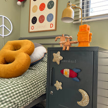 Load image into Gallery viewer, Rocket, Moon and Star Magnets (in your choice of colours)