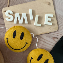 Load image into Gallery viewer, Smiley Face Garland - In your choice of colours