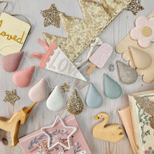 Load image into Gallery viewer, Softly pastels and naturals droplet garland