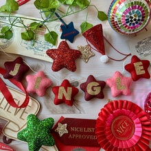 Load image into Gallery viewer, Star Garland- Made in your choice of colours and lettering