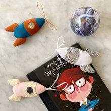 Load image into Gallery viewer, Rocket Decoration - Created in your custom colours - Made to order.