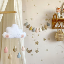 Load image into Gallery viewer, Bespoke Sleepy Cloud with Custom Drop Colours. Made to order.