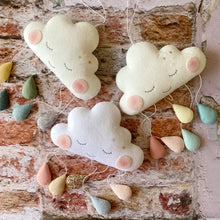 Load image into Gallery viewer, Bespoke Sleepy Cloud with Custom Drop Colours. Made to order.