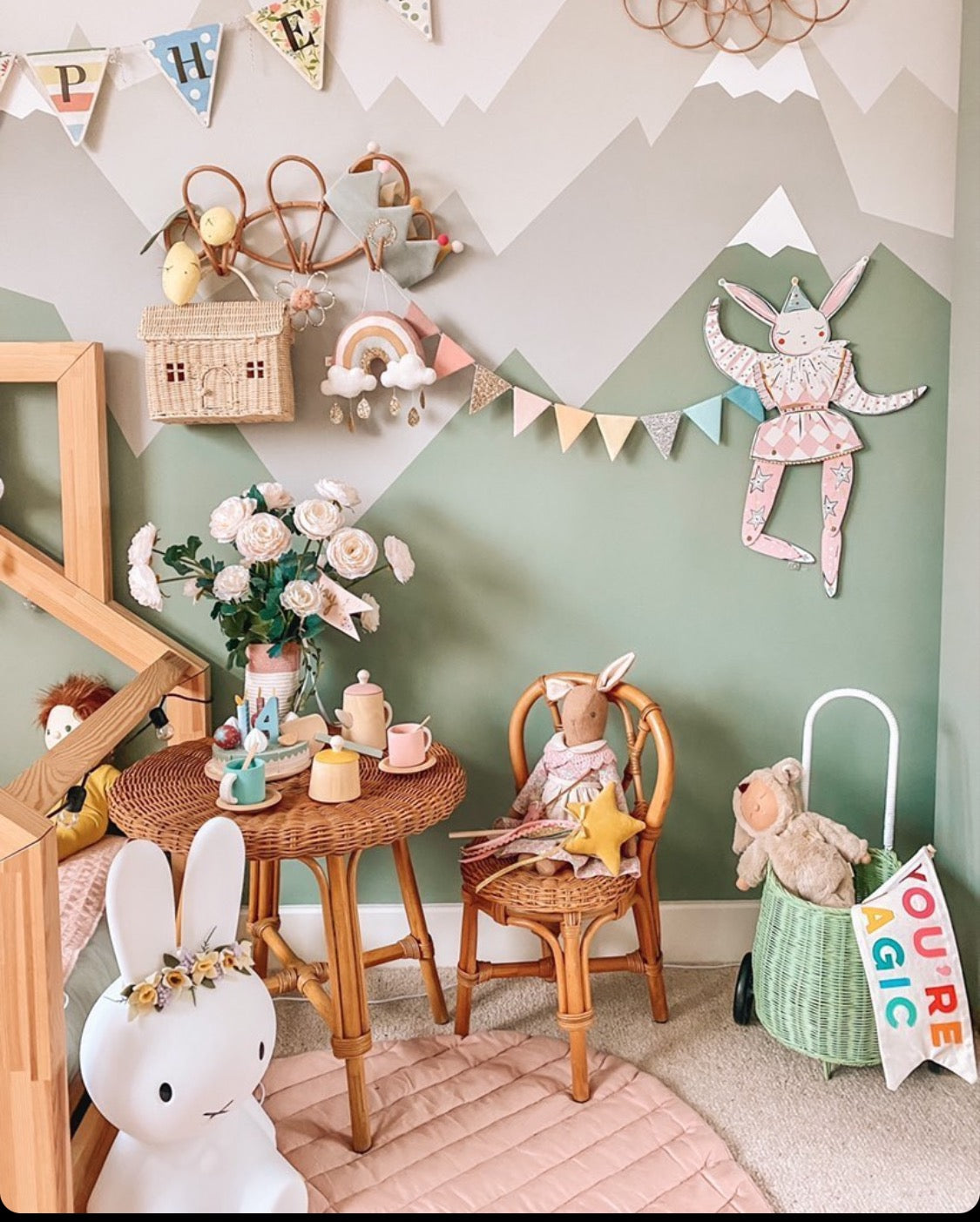 Hand sewn Bunting - Ice Cream Shades