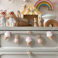 Load image into Gallery viewer, Ice cream Garland- made in your choice of colours
