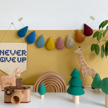 Load image into Gallery viewer, Droplet garland- muted rainbow. Made to order.