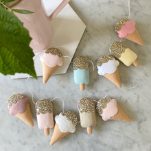 Load image into Gallery viewer, Ice cream Garland- made in your choice of colours
