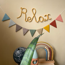 Load image into Gallery viewer, Gentle Natural Shades - Hand sewn Bunting