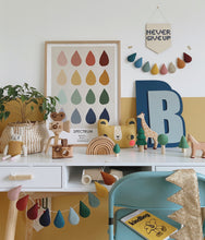 Load image into Gallery viewer, Droplet garland - Muted Spectrum. Made to order.