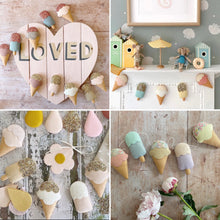 Load image into Gallery viewer, Ice cream Garland- made in your choice of colours