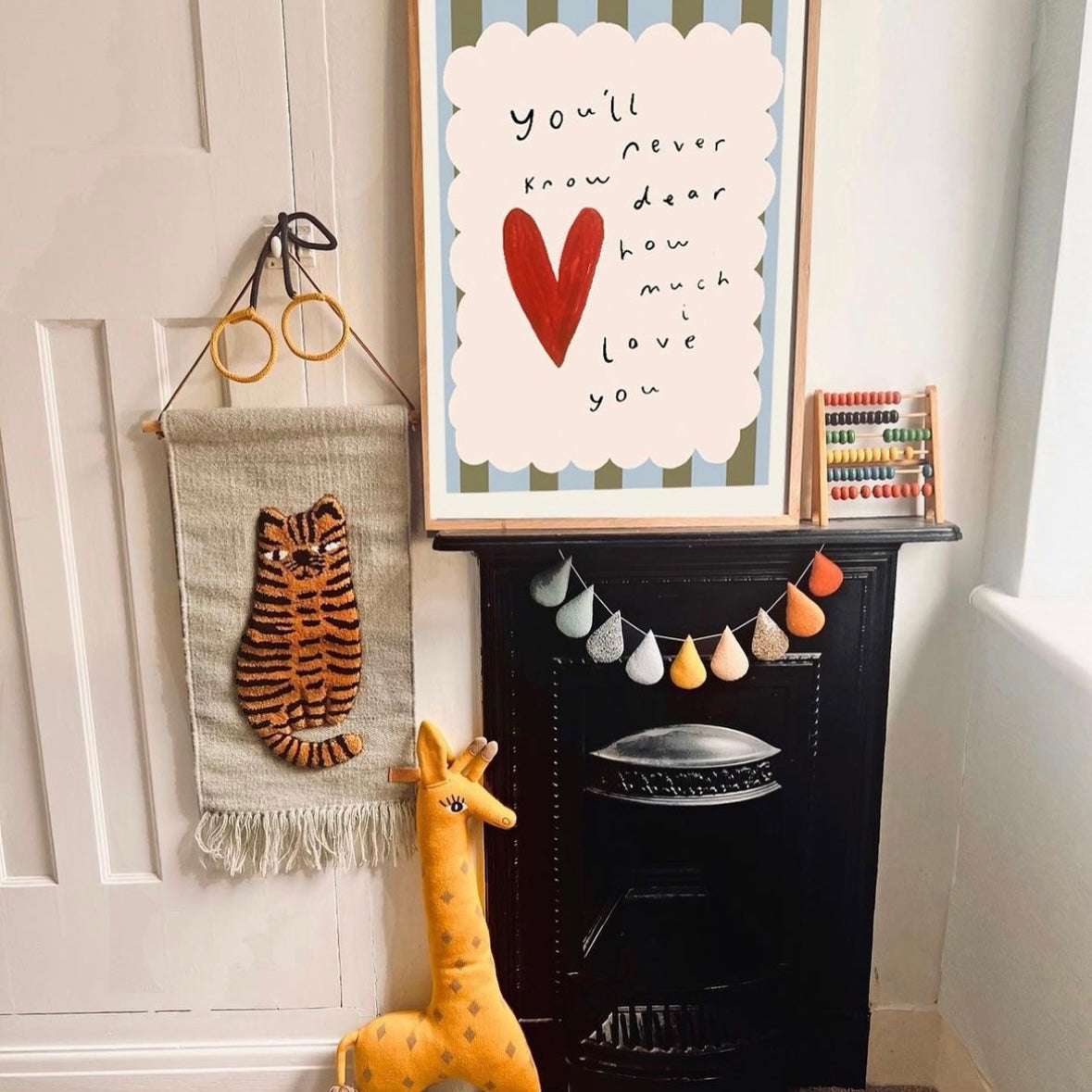 Droplet Garland- Rusty Blues