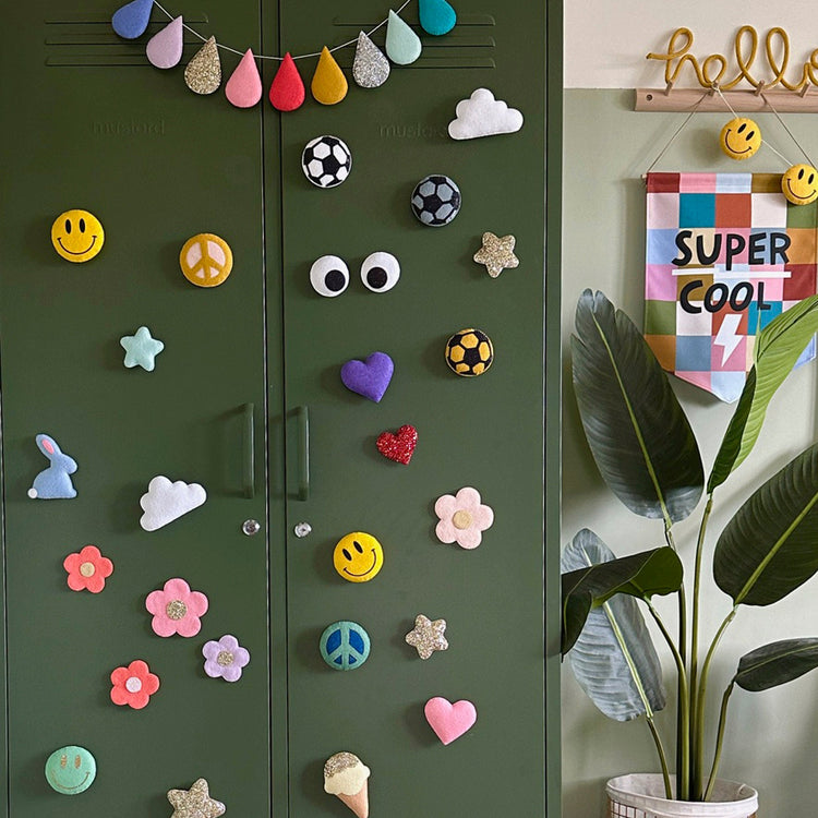 locker magnets by Velveteen Babies