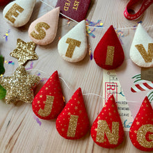 Load image into Gallery viewer, Custom Name/Word Garland with a Star to each end.
