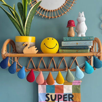 Muted Colour Pop Droplet Garland