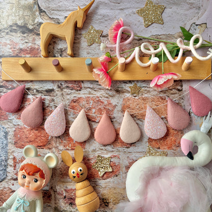 Sample Sale- Perfect Pinks Droplet Garland