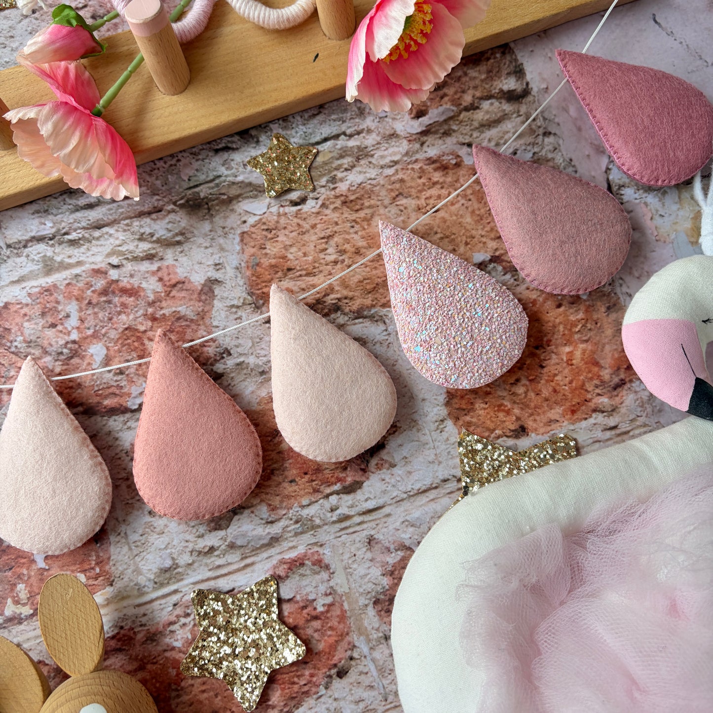 Perfect Pinks Droplet Garland