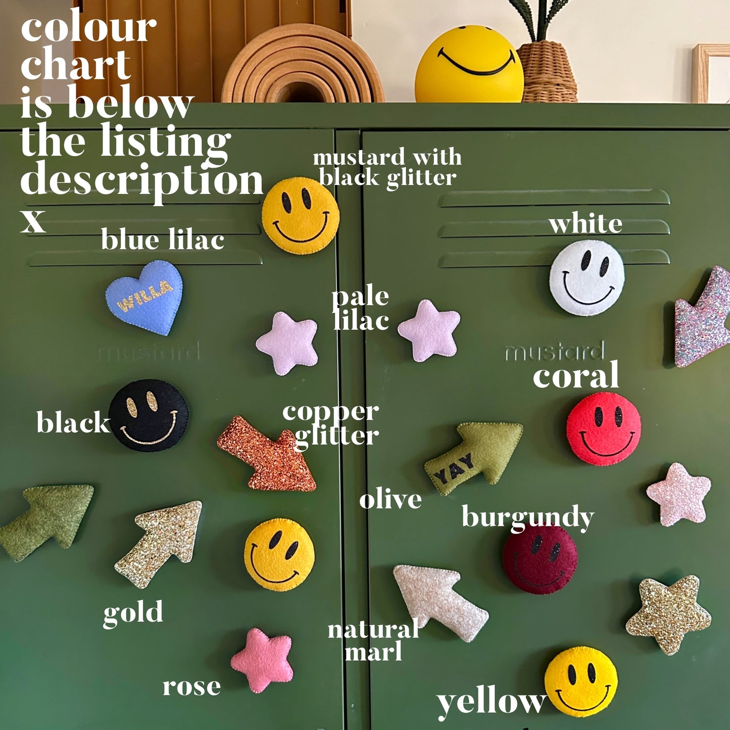 Magnets Collection 1 (Made in your choice of colours)