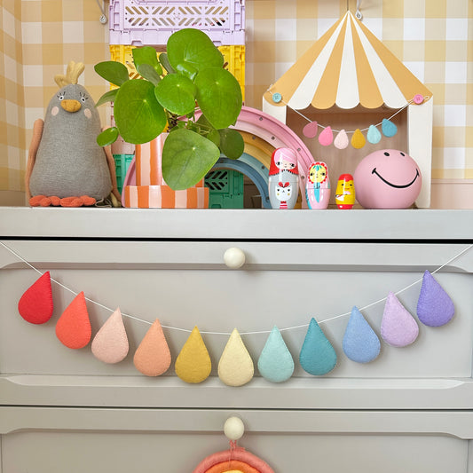 Bright Pastels Droplet Garland