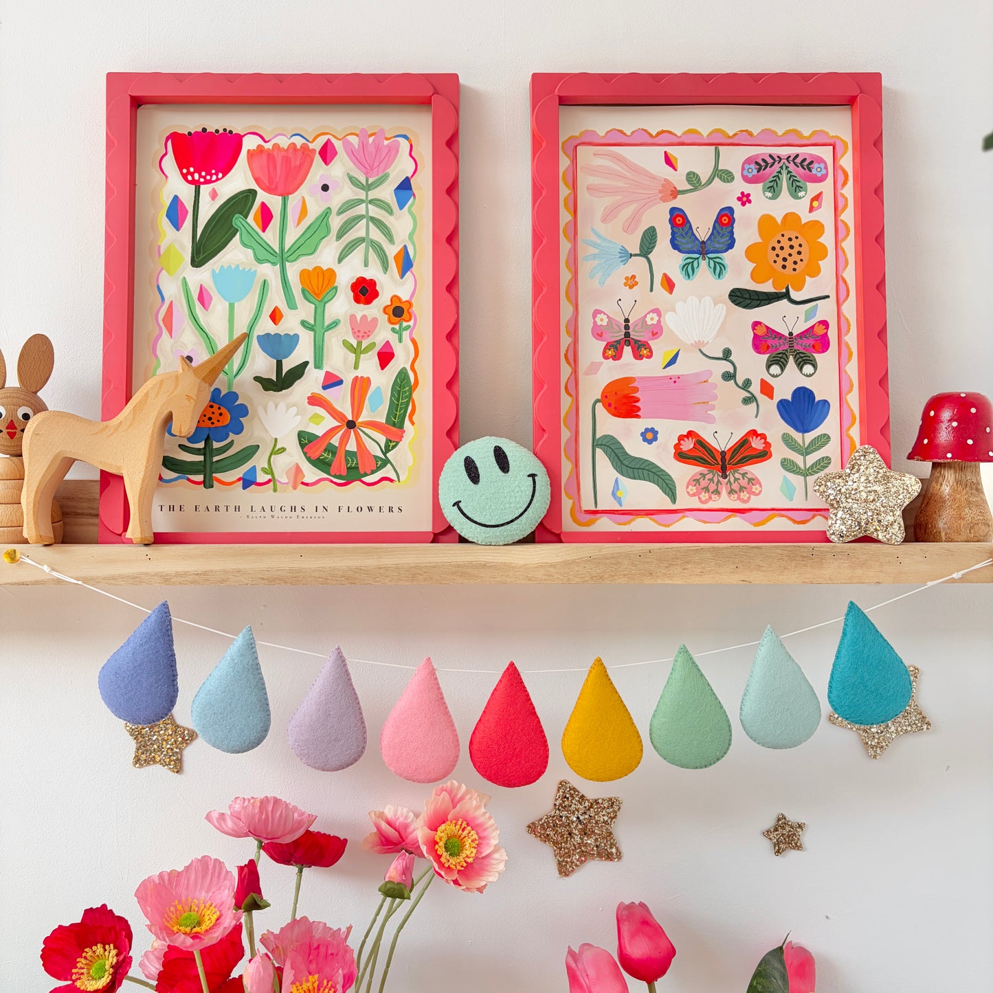 Happy Colours Droplet Garland (no glitter)