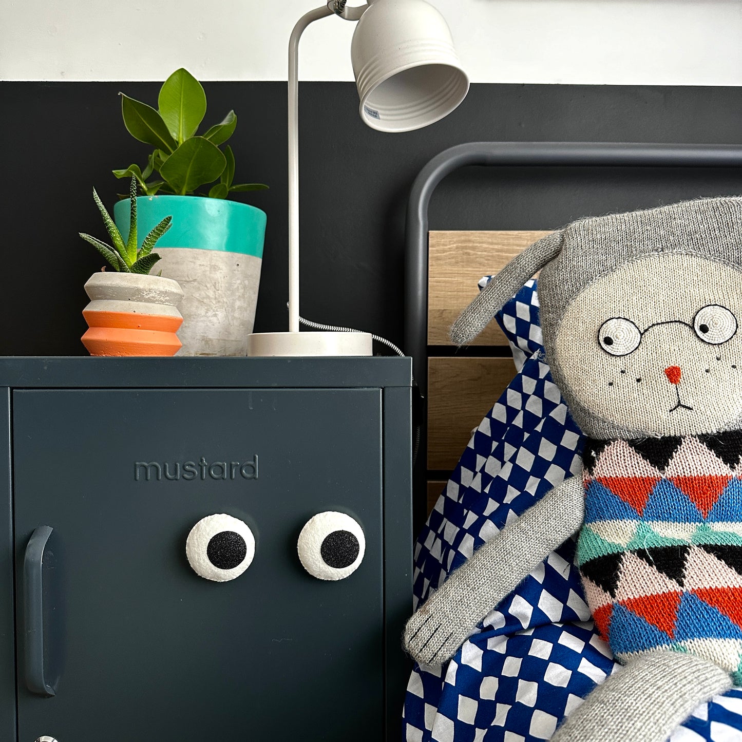 Velveteen Babies locker magnet decoration eyes 