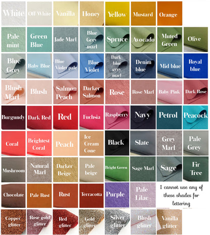 Magnets Collection 1 -Made in your choice of colours