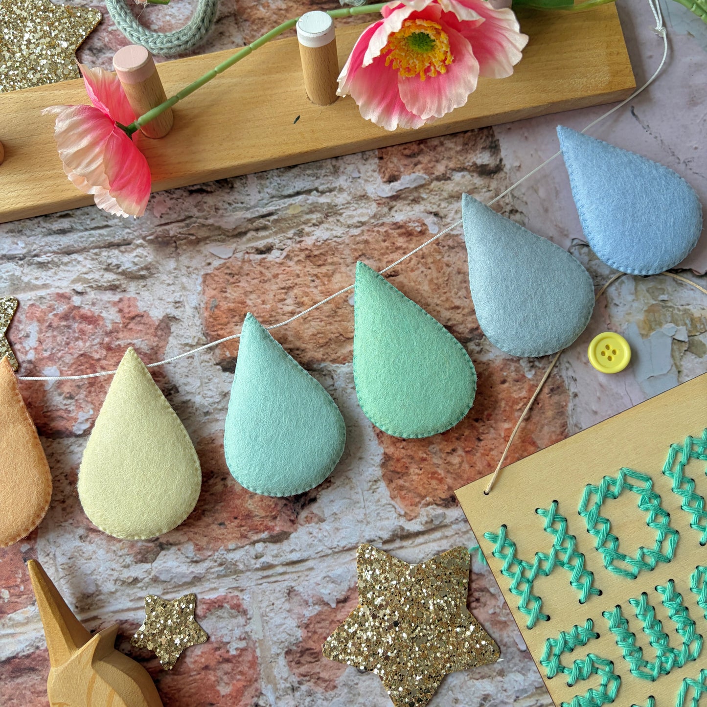 Sample Sale- Pastel Dream Droplet Garland