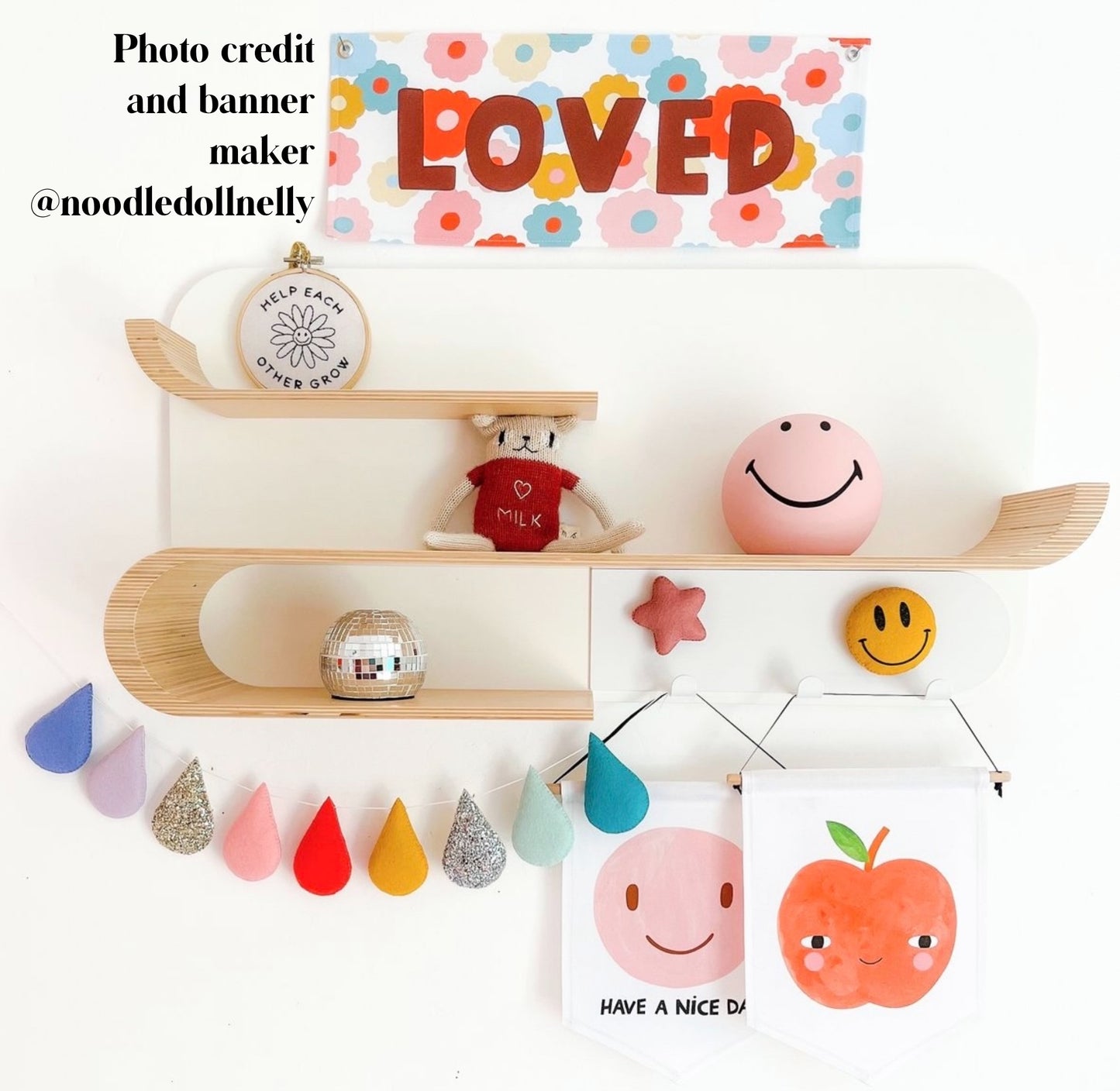 Happy Colours Droplet Garland