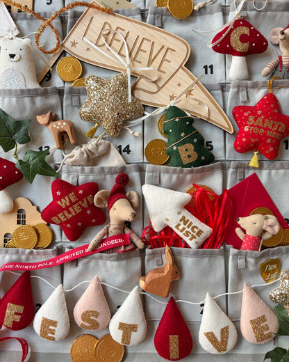 Custom Name/Word Garland with a Star to each end.