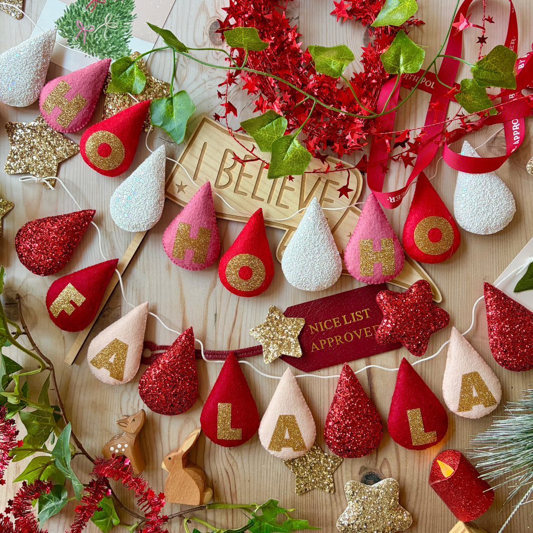 Personalised Droplet Garland with Lettering