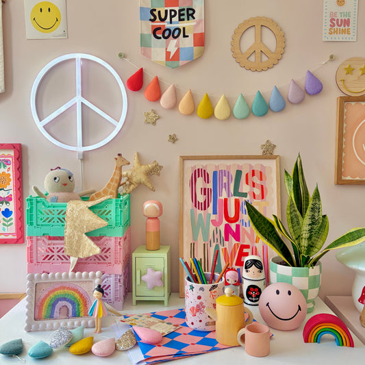 Bright Pastels Droplet Garland