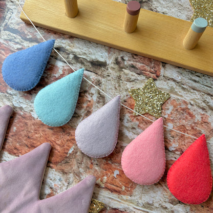 Happy Colours Droplet Garland (no glitter)