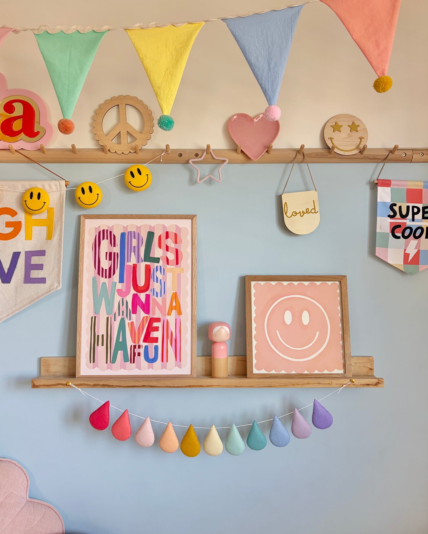 Bright Pastels Droplet Garland