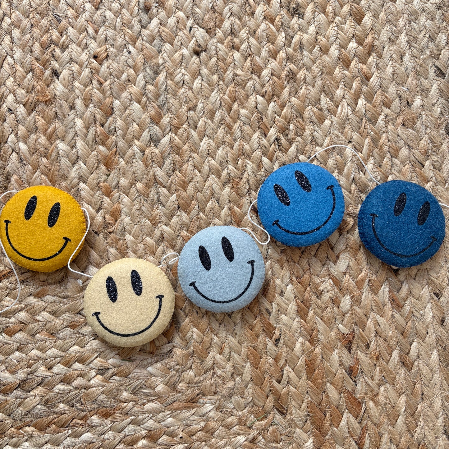 Sample Sale - Smiley Garland in Yellows and Blues