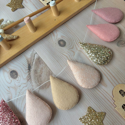 Sample Sale - Pretty Pinks Droplet Garland