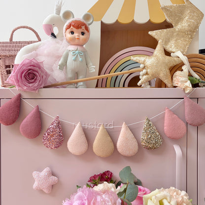 Sample Sale - Pretty Pinks Droplet Garland