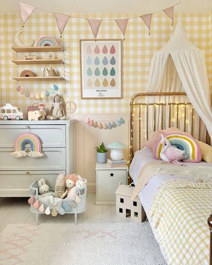 Softly pastels and naturals droplet garland