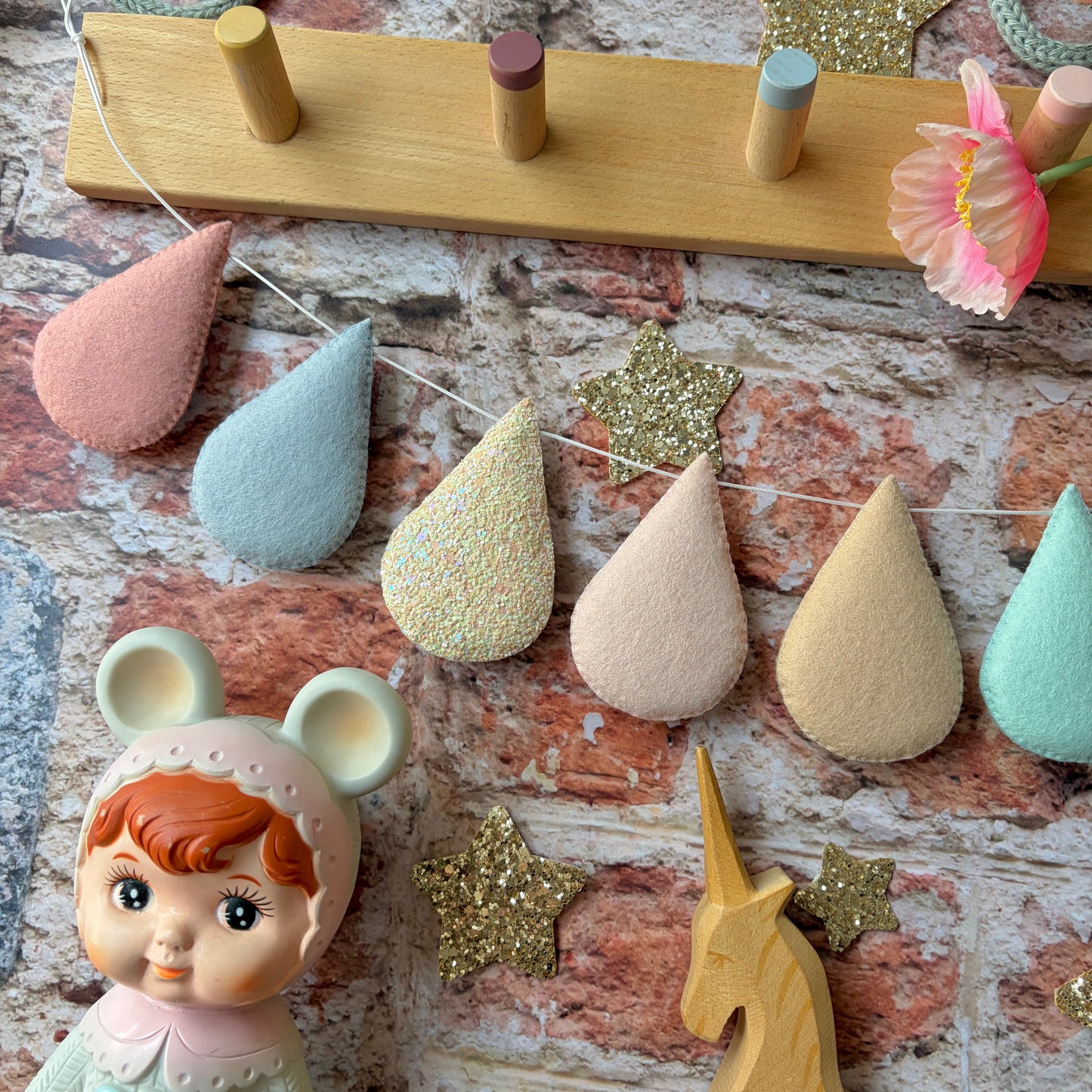 Sample Sale- Dreamy Pastels Droplet Garland