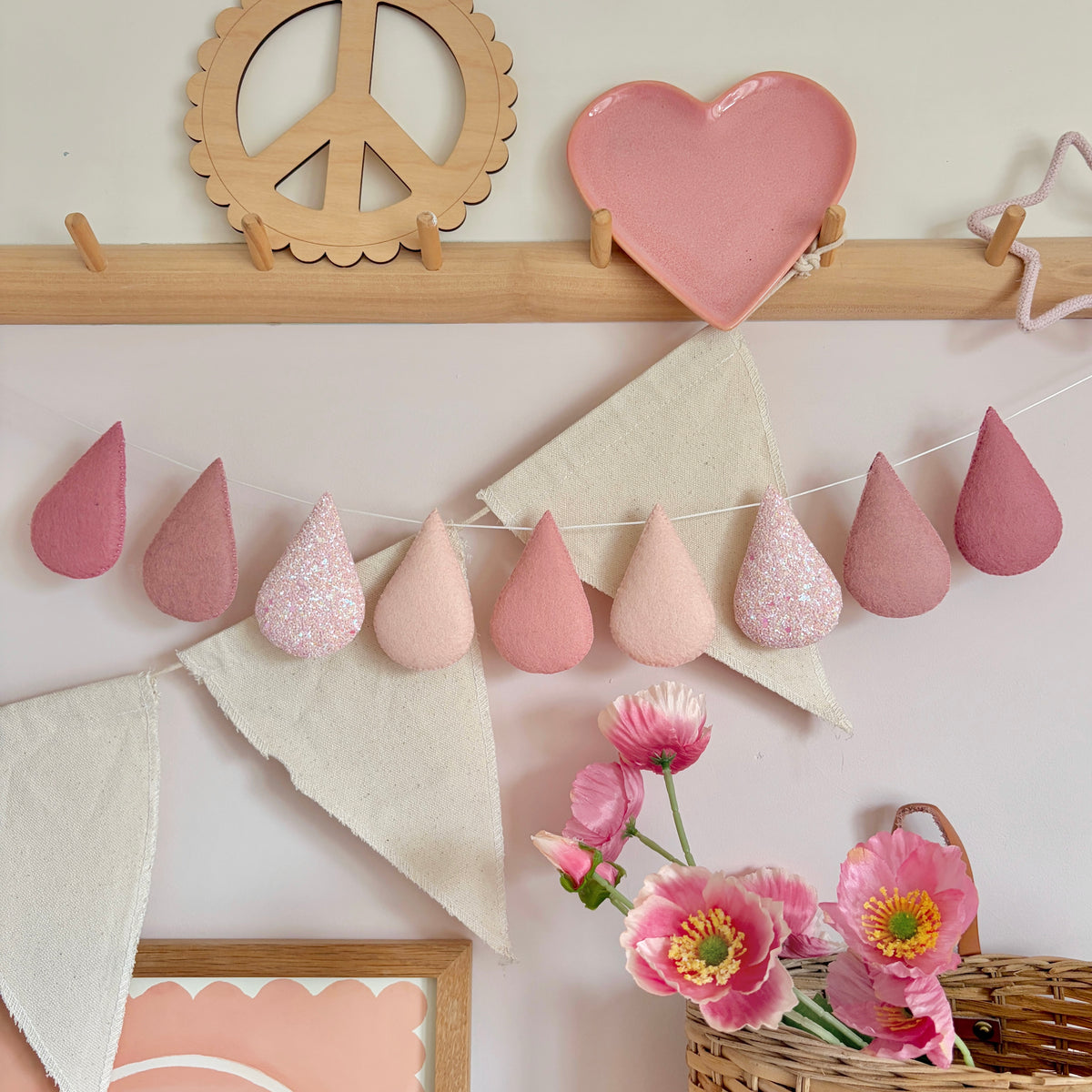 Perfect Pinks Droplet Garland