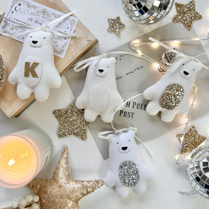 Polar Bear Decoration - Created in your custom colours.