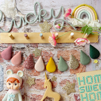 Sample Sale- Rose Garden Droplet Garland