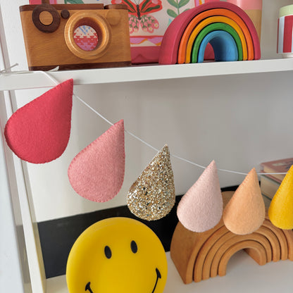 Confetti Colours Droplet Garland