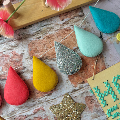 Sample Sale- Happy Colours Droplet Garland