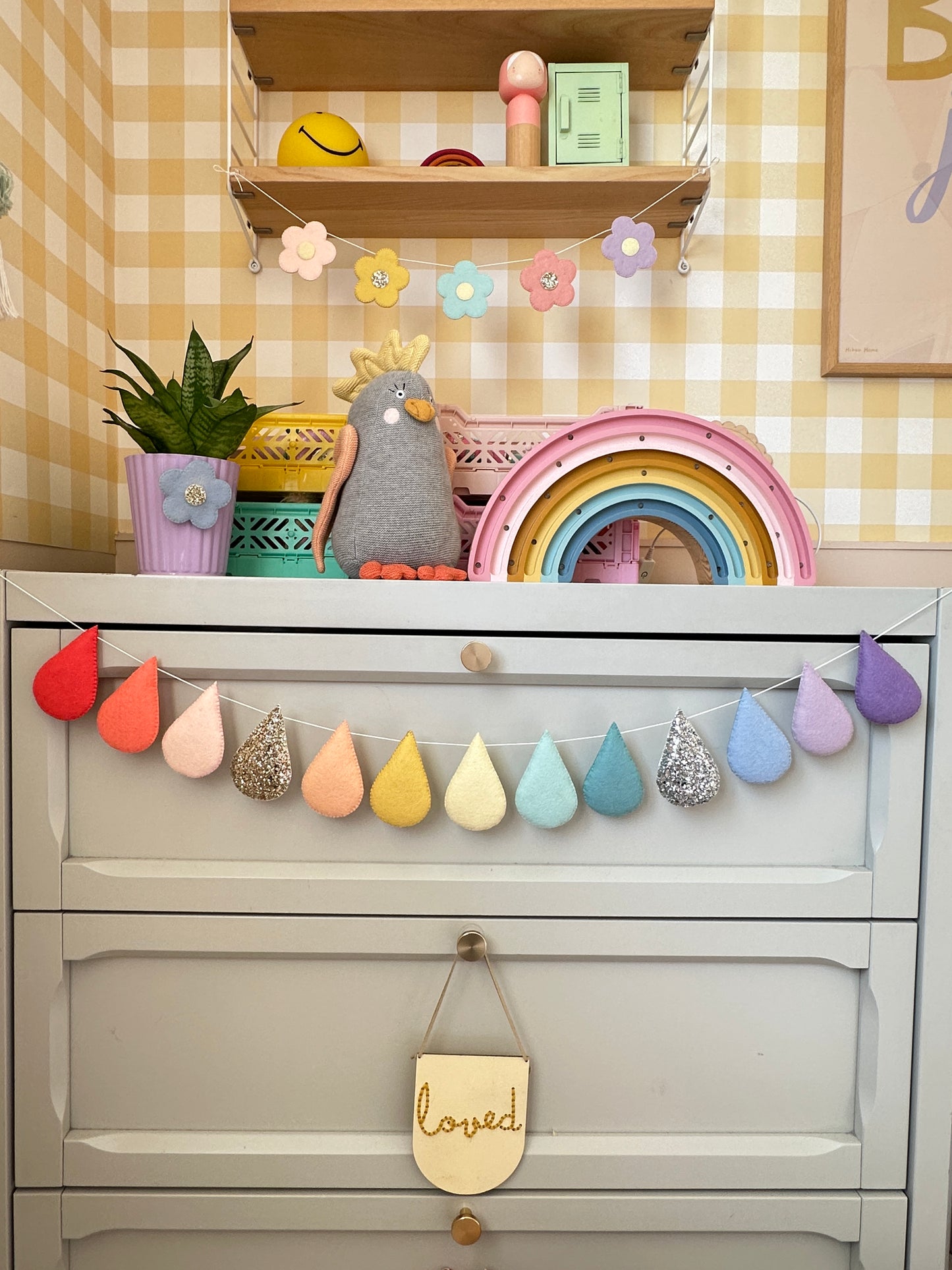Bright Pastels Droplet Garland