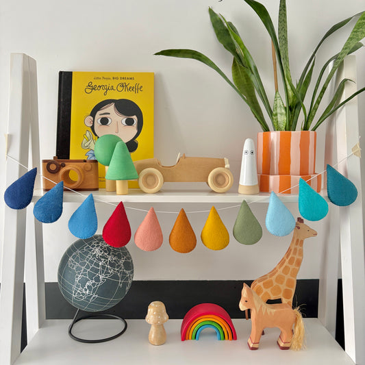 Muted Colour Pop Droplet Garland